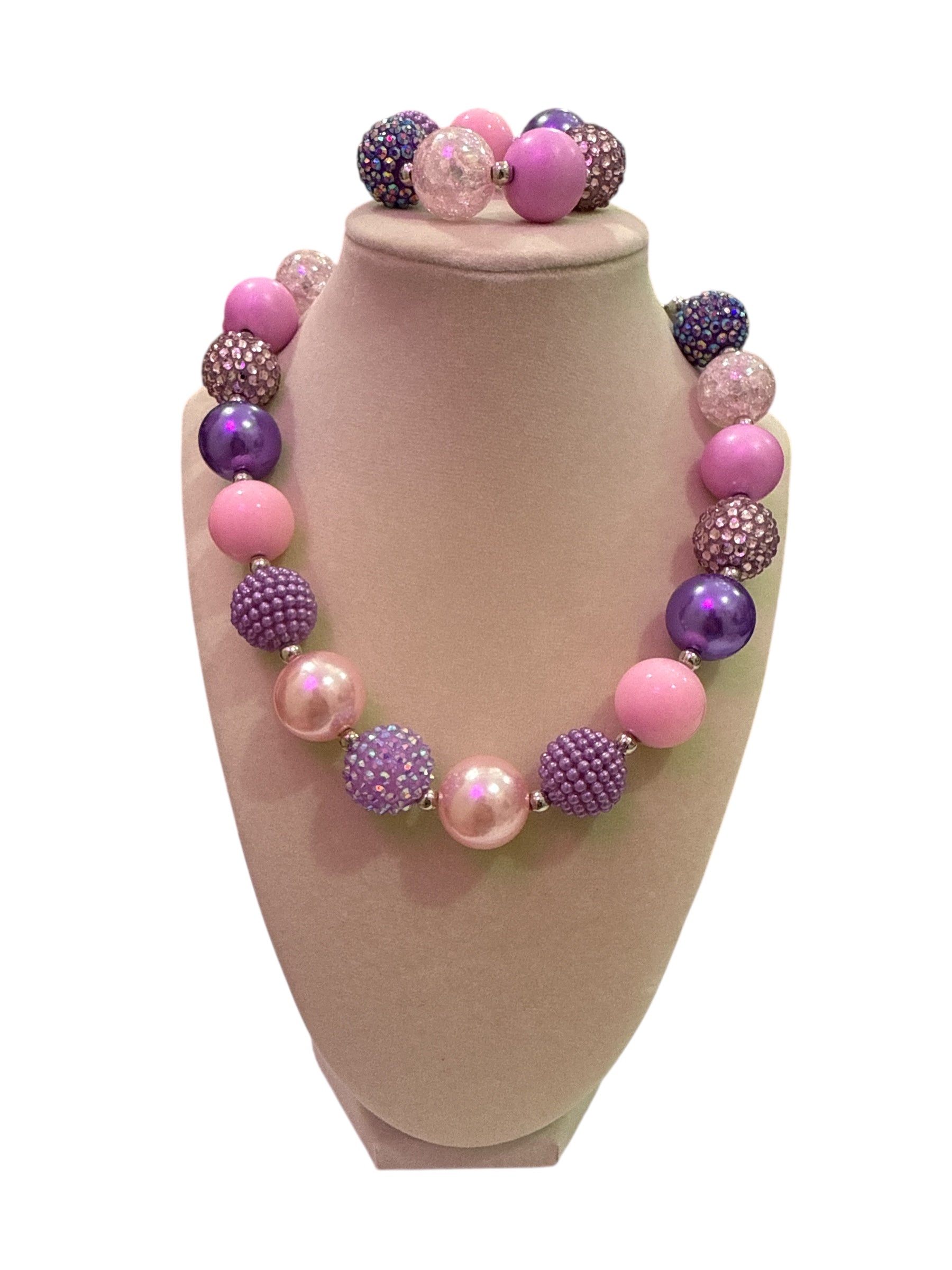 Pink Purple Bubble Necklace/Bracelet